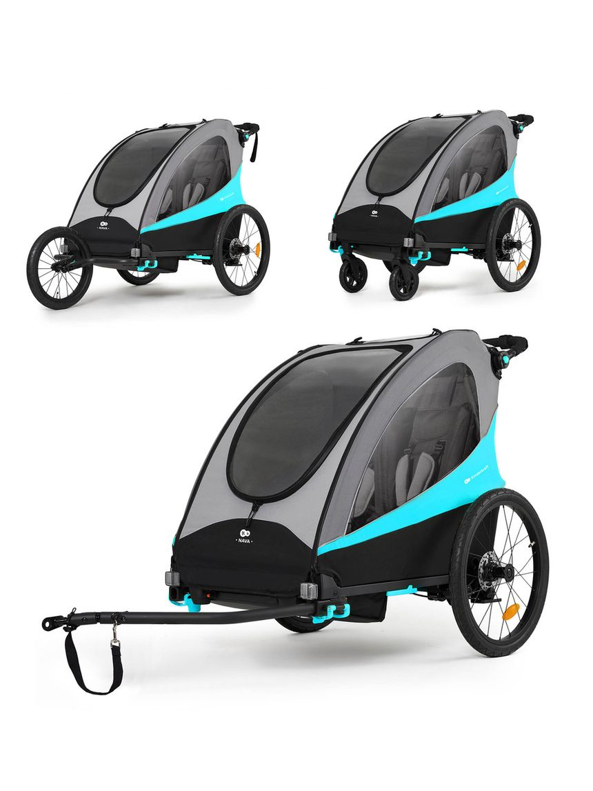 Carrello passeggino nava walk 2in1 grey - kinderkraft