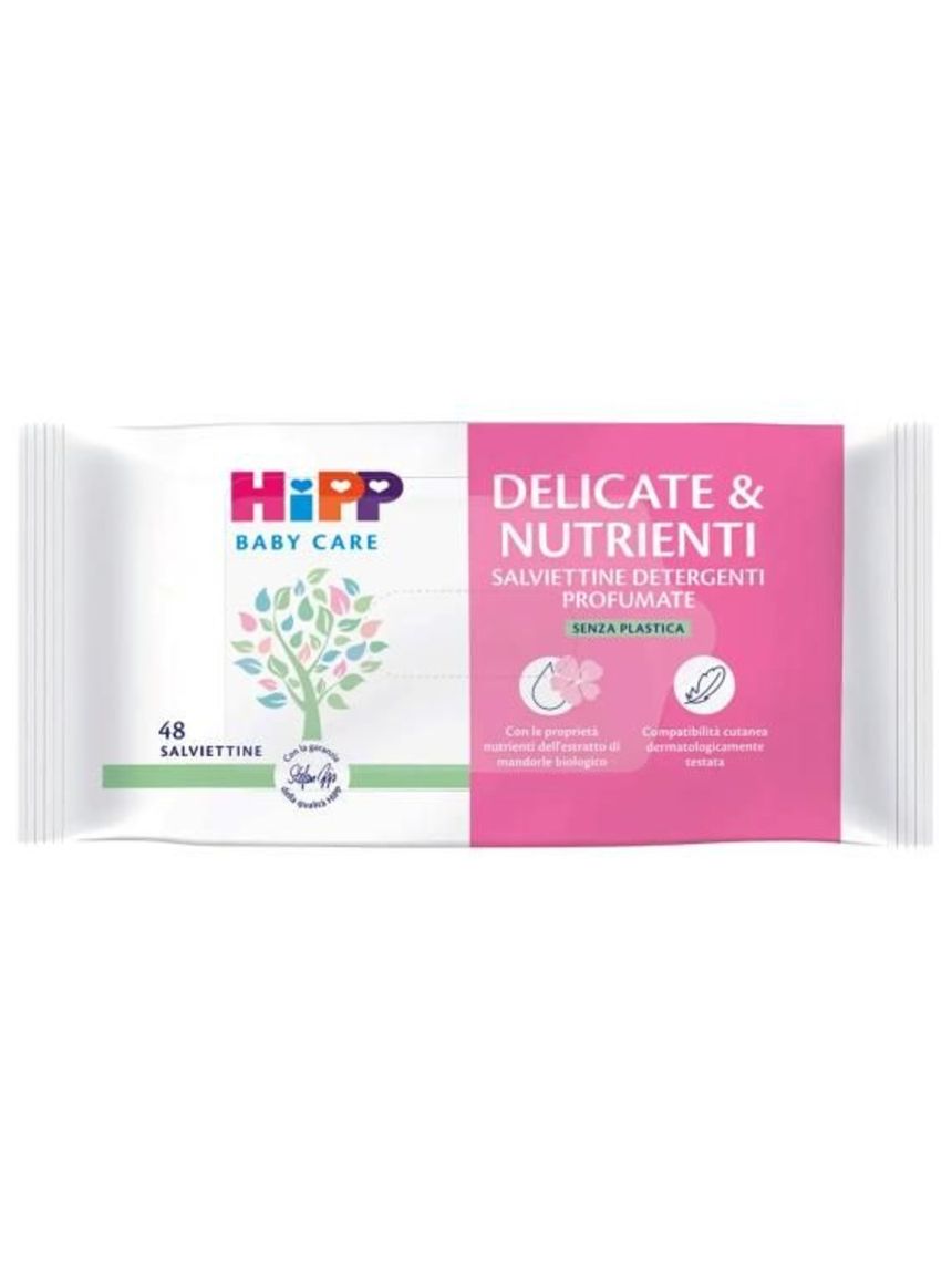 Salviettine 2 in 1 delicate & nutrienti 48 pezzi - hipp