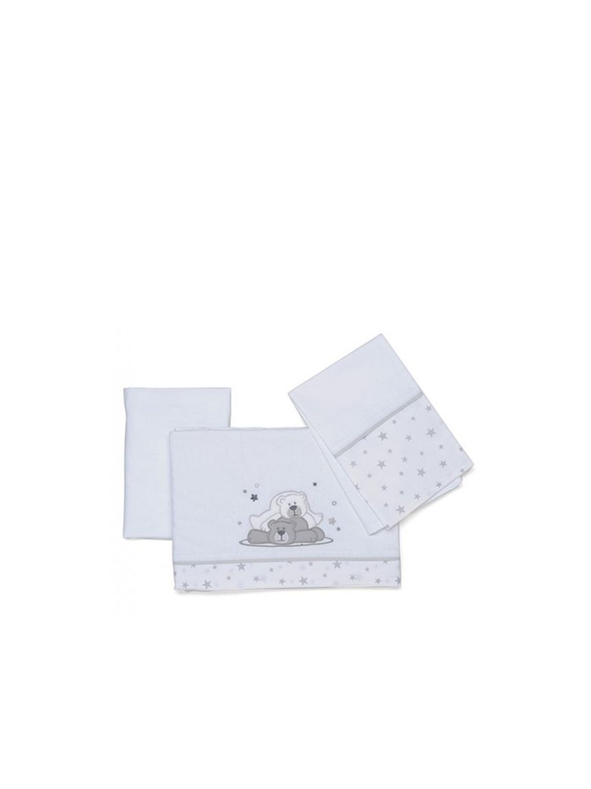 Completo lenzuola pikkoletto dolcestella bianco - foppapedretti