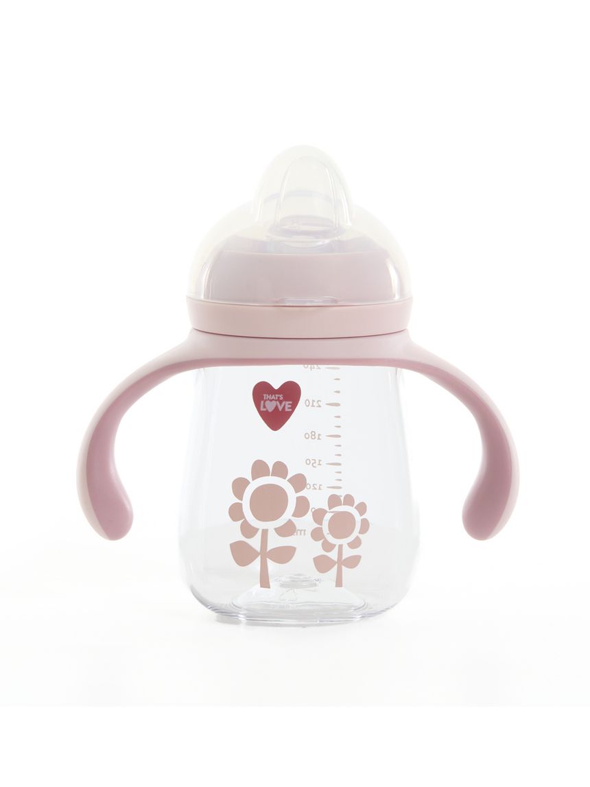 Tazza 6m+ flower 260 ml beccuccio silicone - that's love