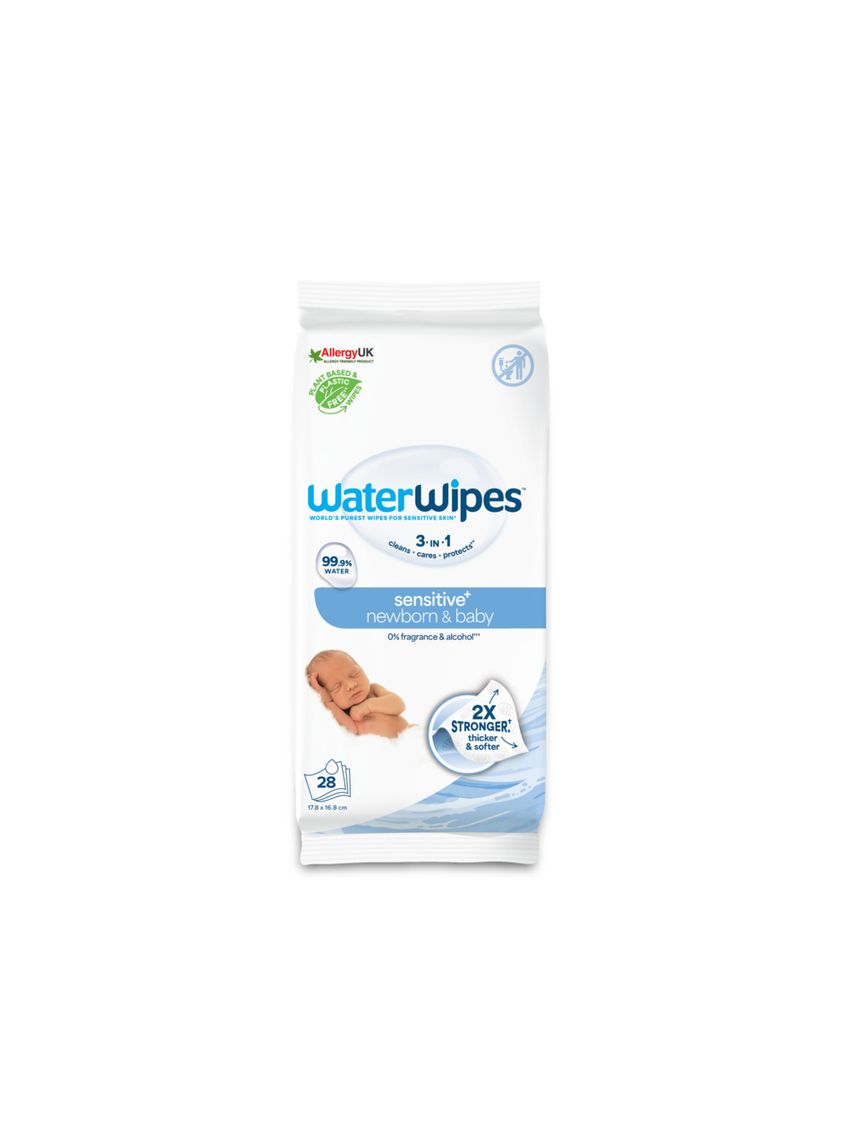 Salviette umidificate baby 99.9% acqua bio pack of 28 - water wipes