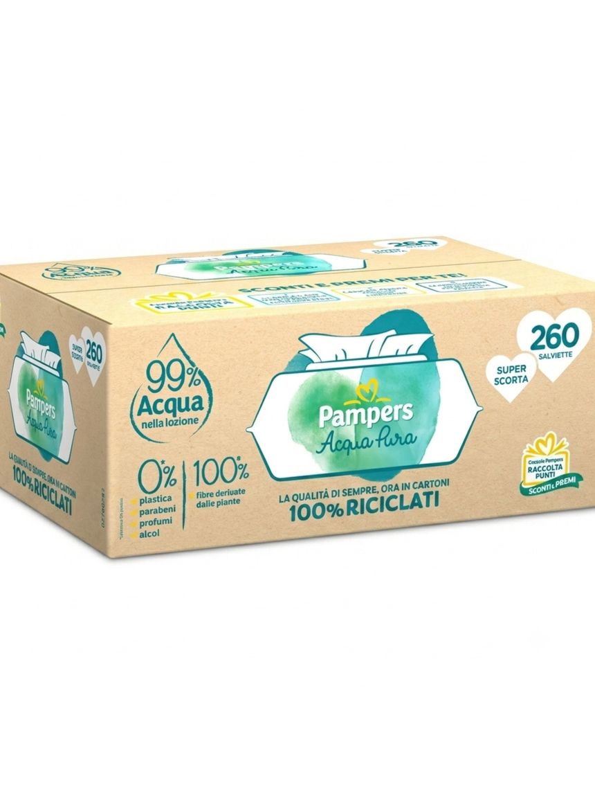 Salviette acqua pura penta x260 - pampers