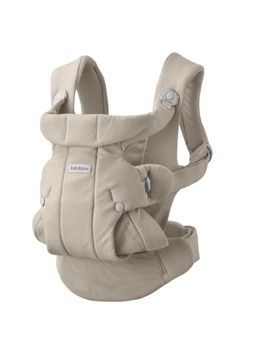 Marsupio hold tessuto morbido spazzolato grigio sabbia - babybjorn