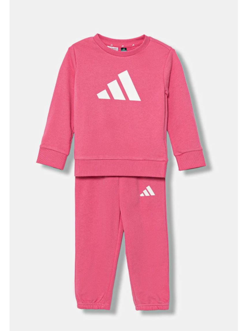 Set jogger bambina rosa e bianco adidas