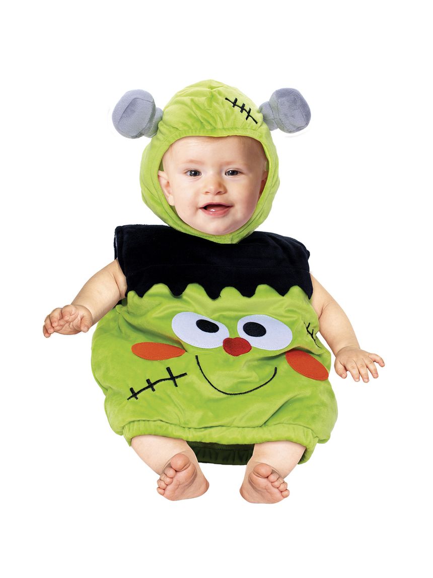 Costume travestimento halloween mostriciattolo saccotto. un travestimento morbido, buffo e dolcissimo, perfetto per il tuo piccolino