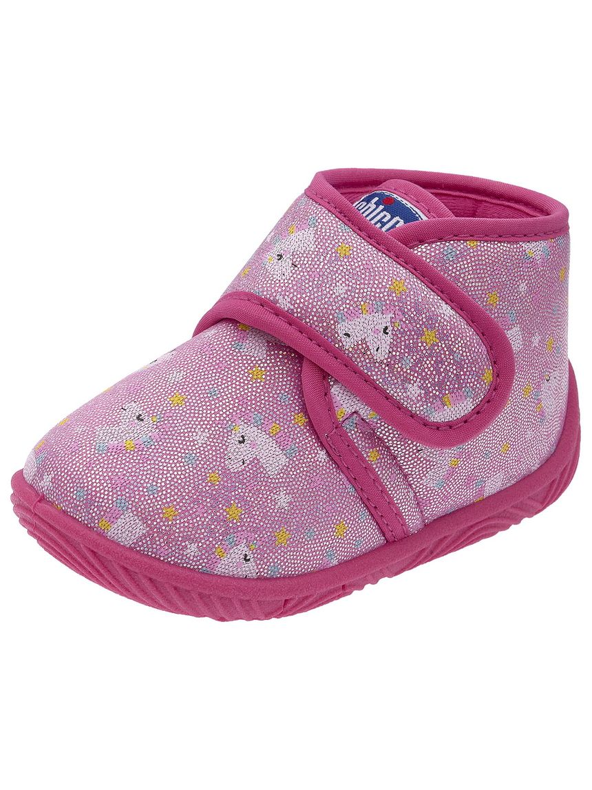 Chicco - scarpa asilo timbal all over unicorni rosa