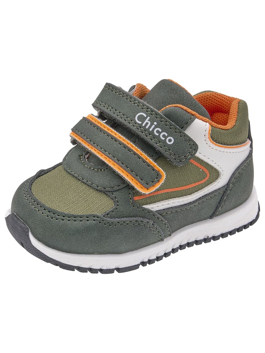 Chicco - scarpa gimon bimbo verde con strappo