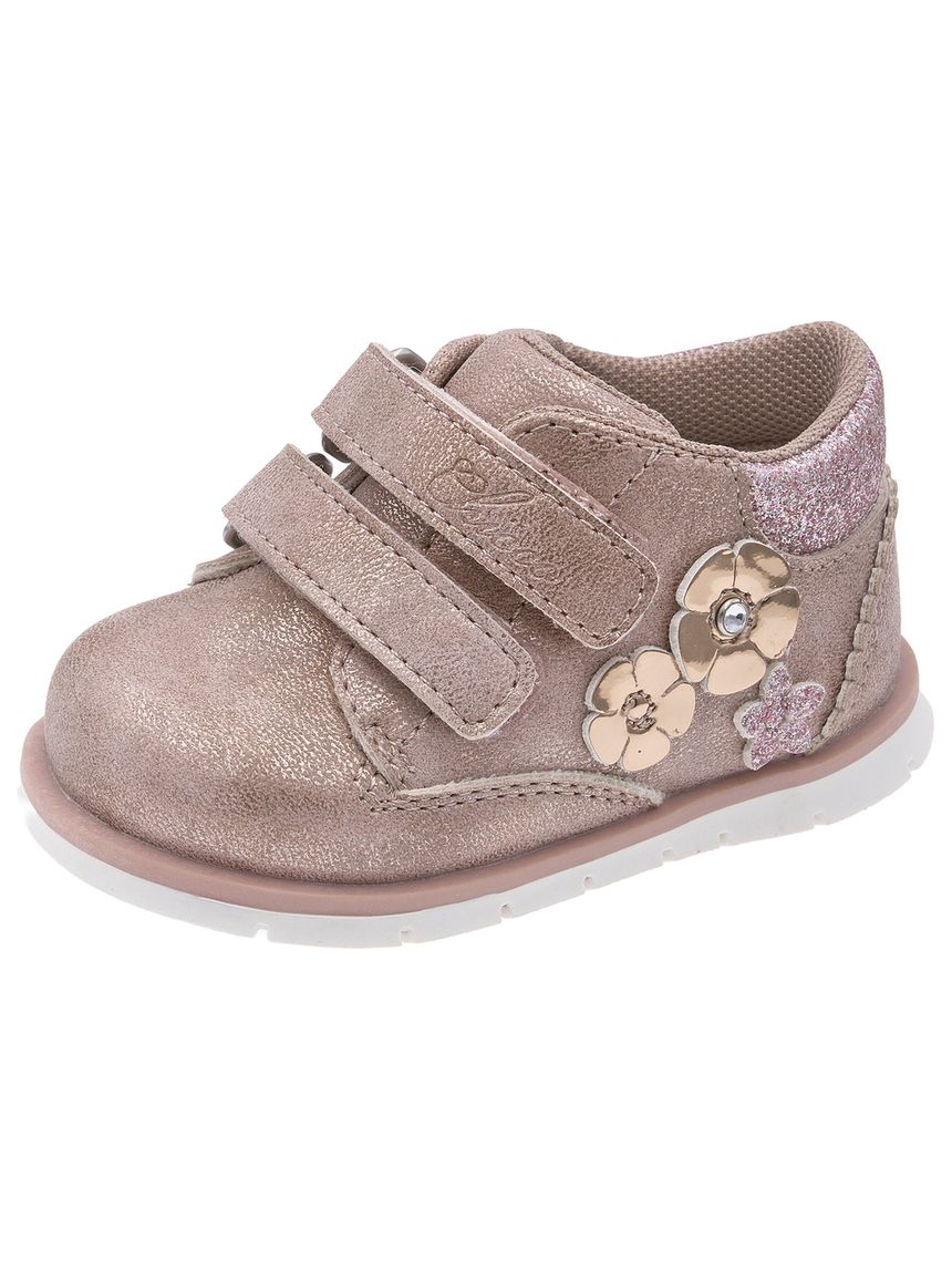 Chicco - polacchino fiesta bambina con fiorellini applicati
