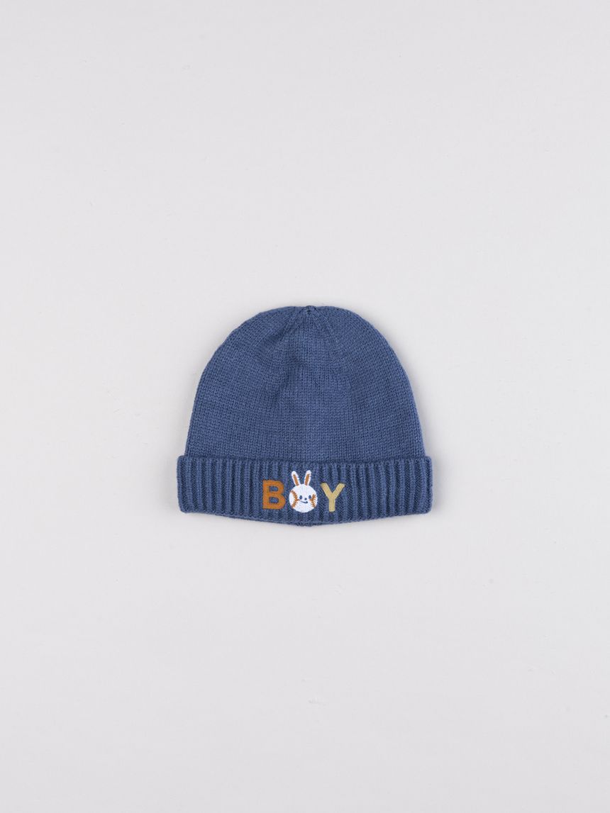 Berretto bimbo coniglio blu scuro