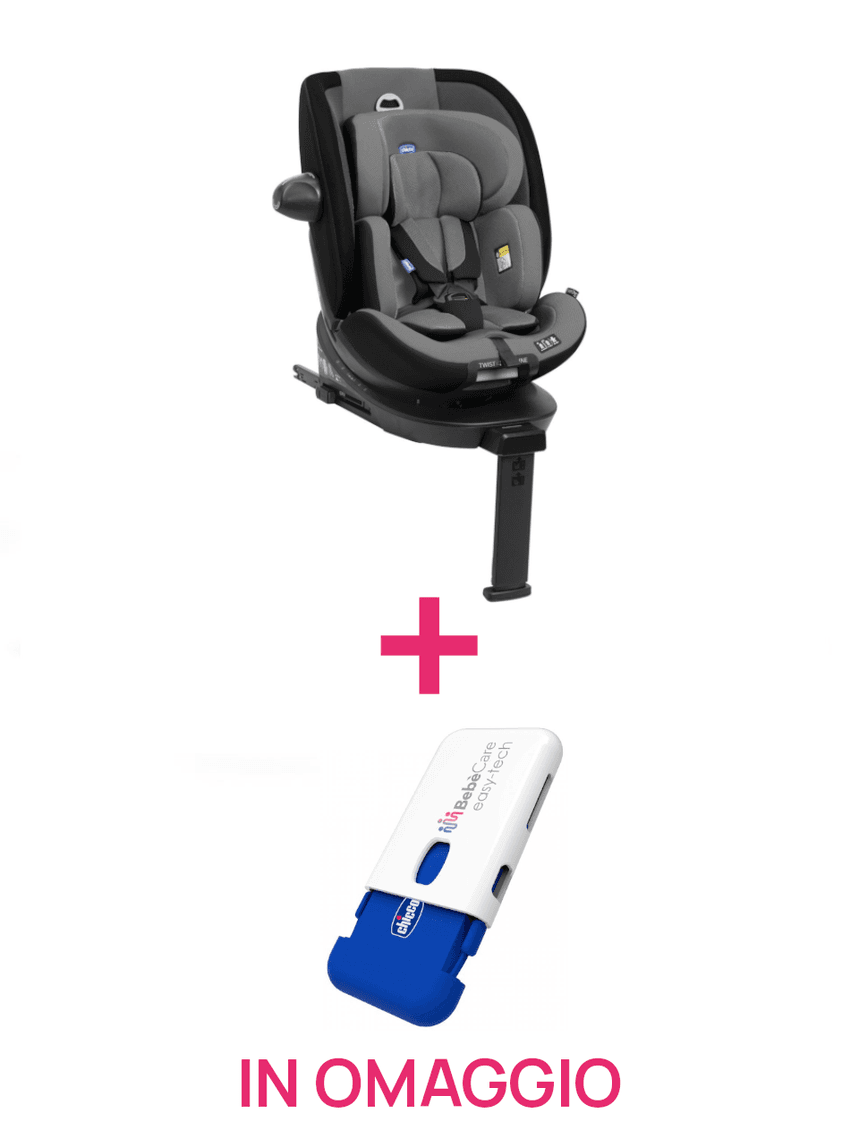 Seggiolone auto everone i-size grey black 40-150cm + antiabbandono easy tech in omaggio - chicco