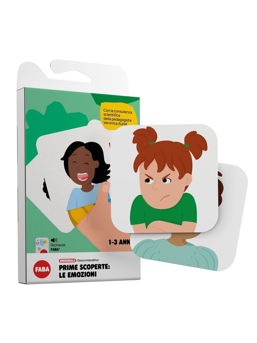 Gioco prime scoperte faba - le emozioni - età 1-3 anni