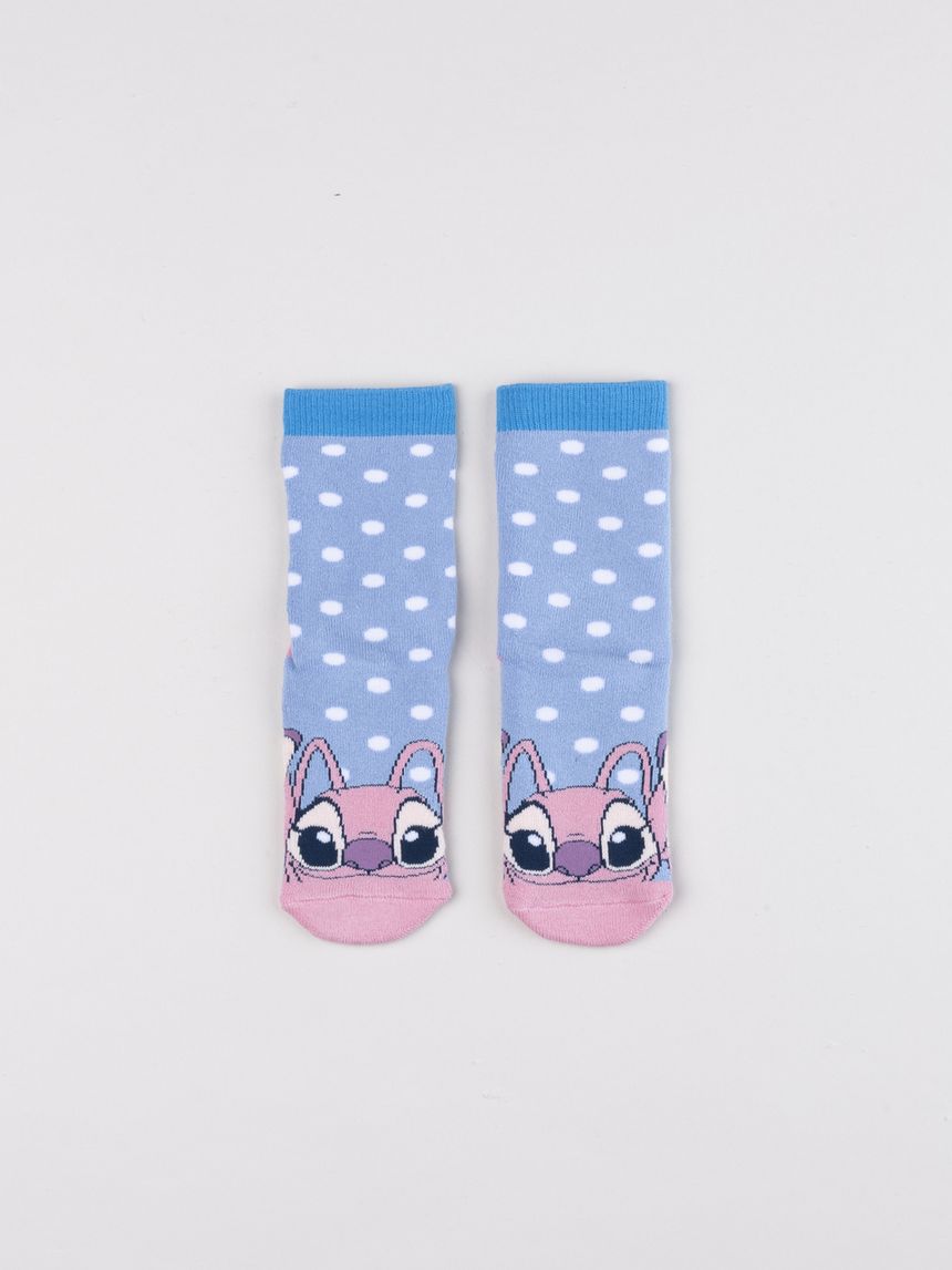 Calze corte bambina stitch multicolor