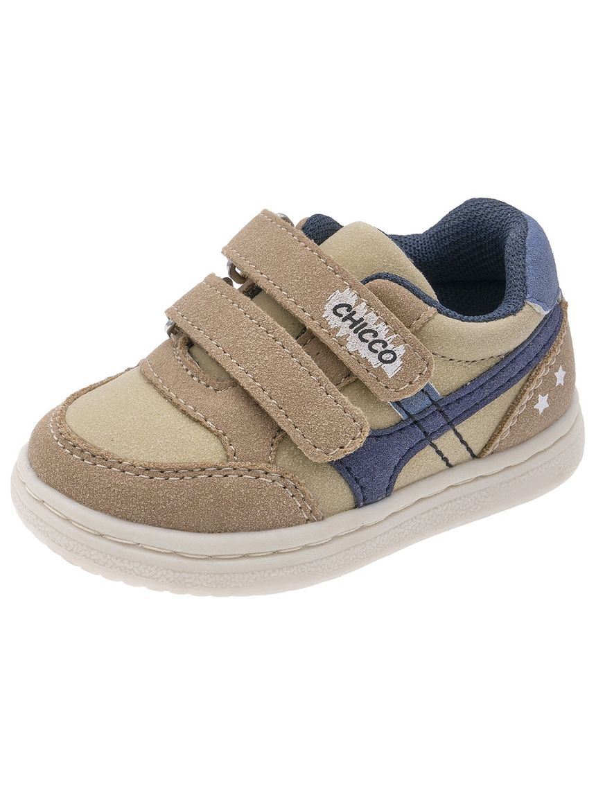 Chicco - scarpa grost bimbo doppio strappo marrone