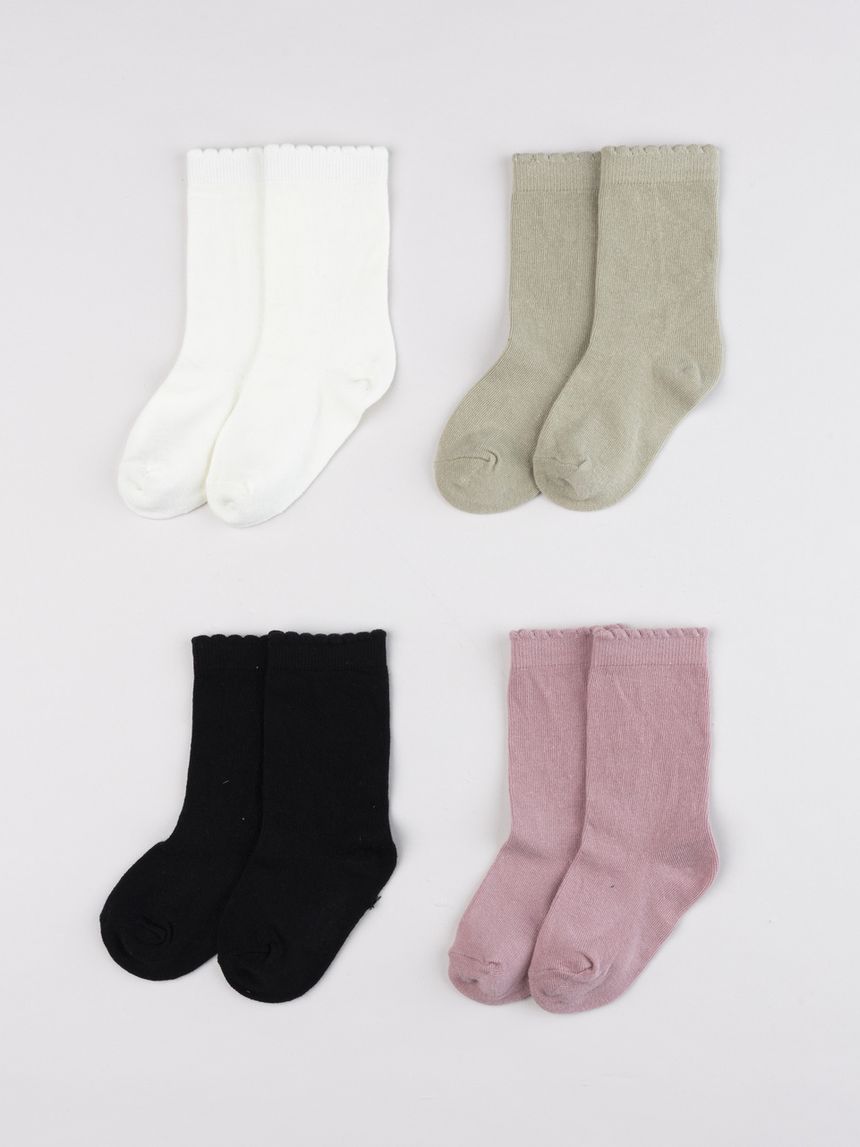 Calze lunghe bambina multicolor