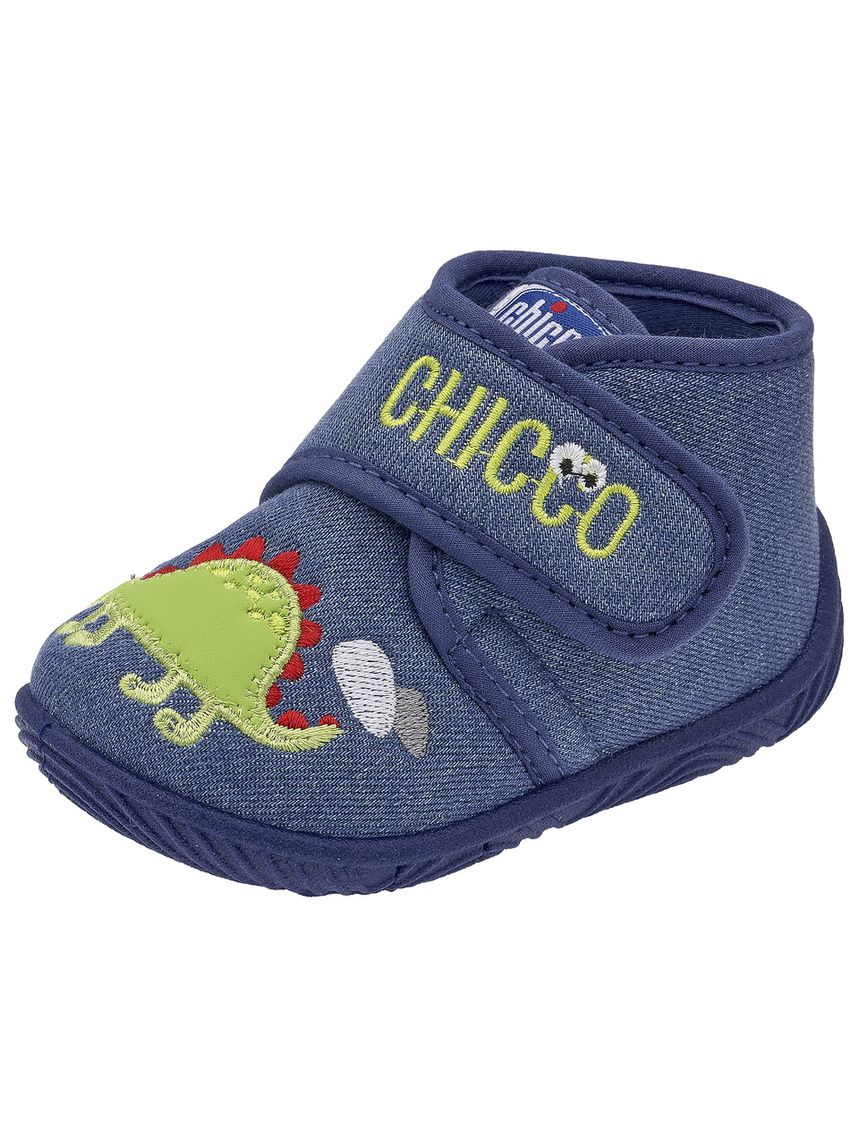 Chicco - scarpa asilo ossy blu con personaggio
