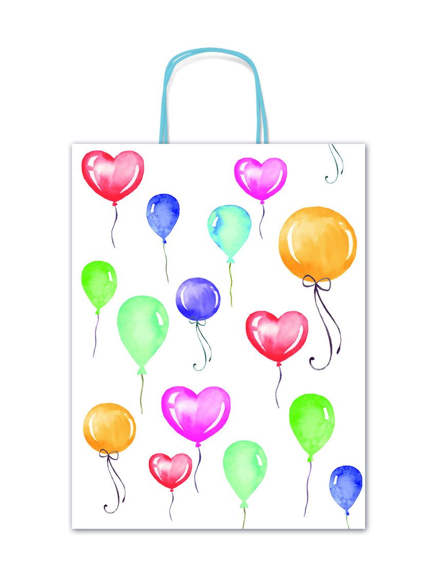 Borsa regalo palloncini - formato 36x46x12 cm