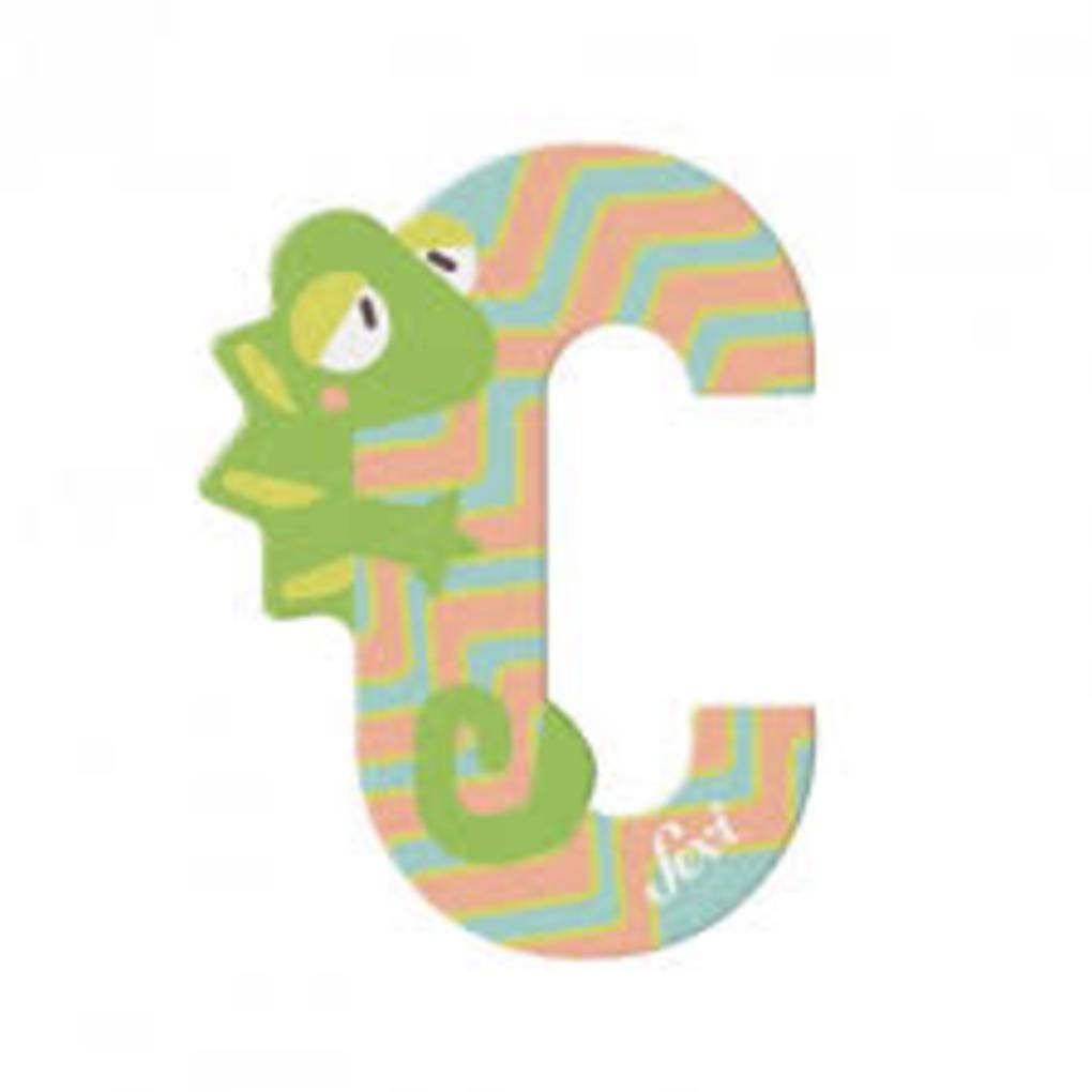 Lettera c camaleonte