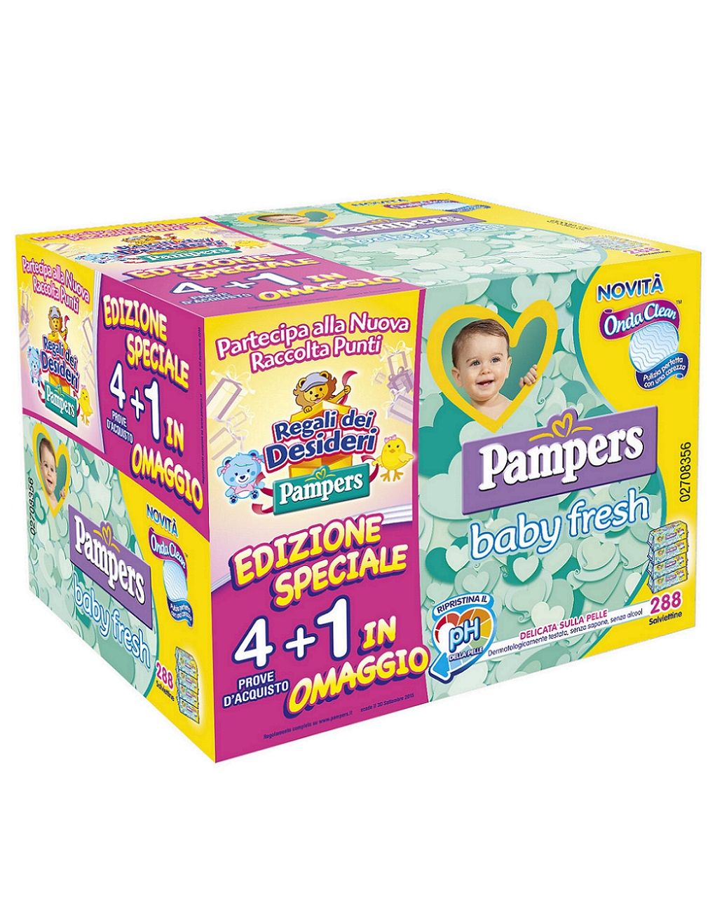 Salviettine baby fresh 288 pcs