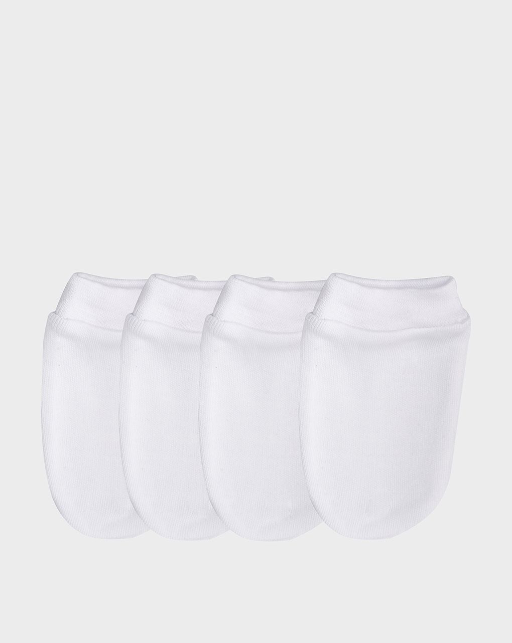 Pack 2 paia di muffole in cotone bianco