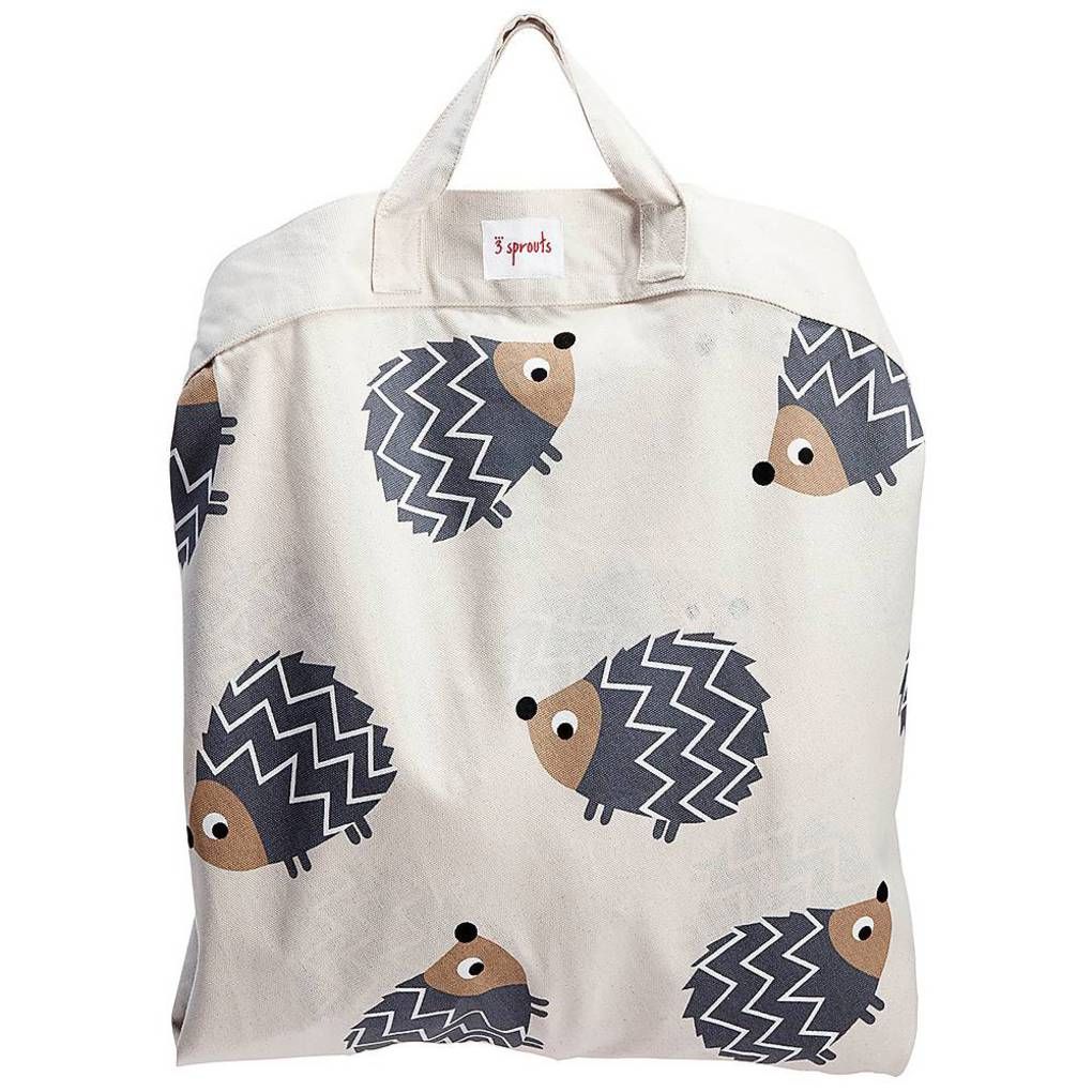 Tappeto gioco neonato fantasia riccio grigio