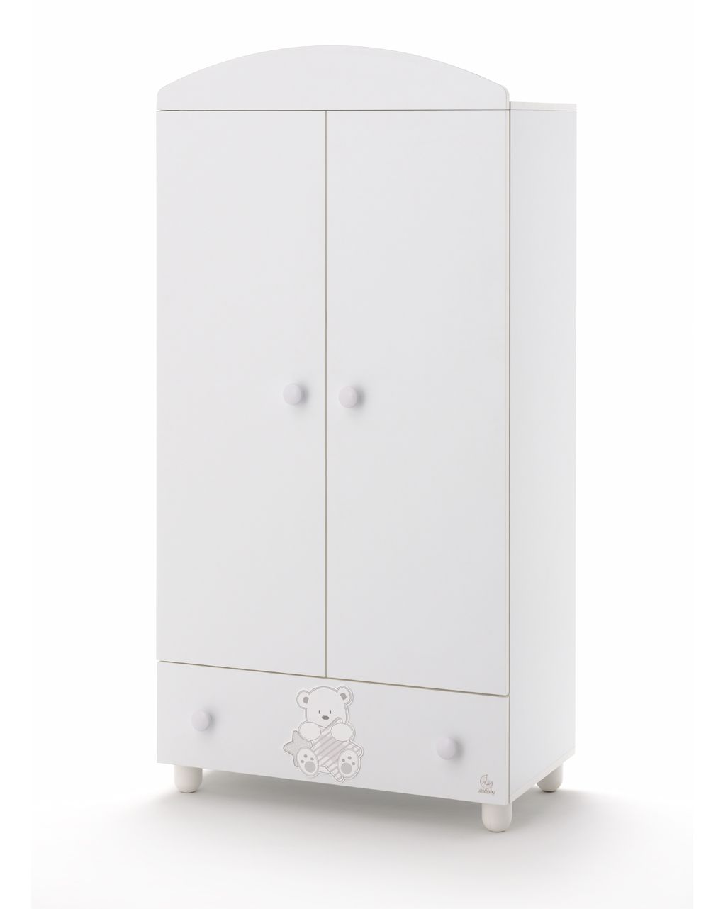 Armadio a 2 ante my teddy tortora