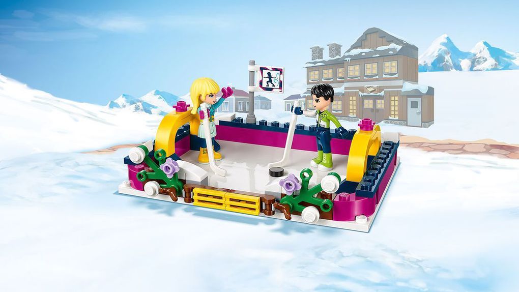 Lego® friends - la pista di pattinaggio del villaggio invernale (6-12 anni)