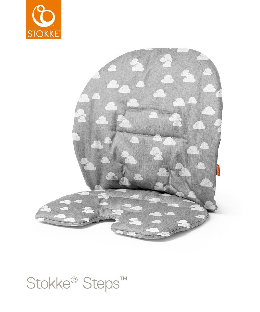 Cuscino stokke® steps baby set - grey clouds