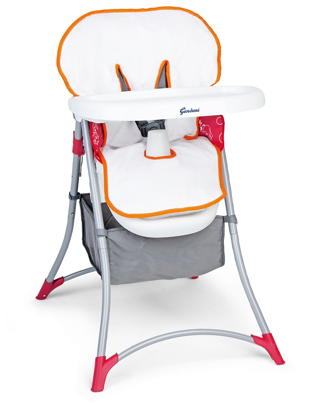 Copri seggiolone in spugna bordo arancio