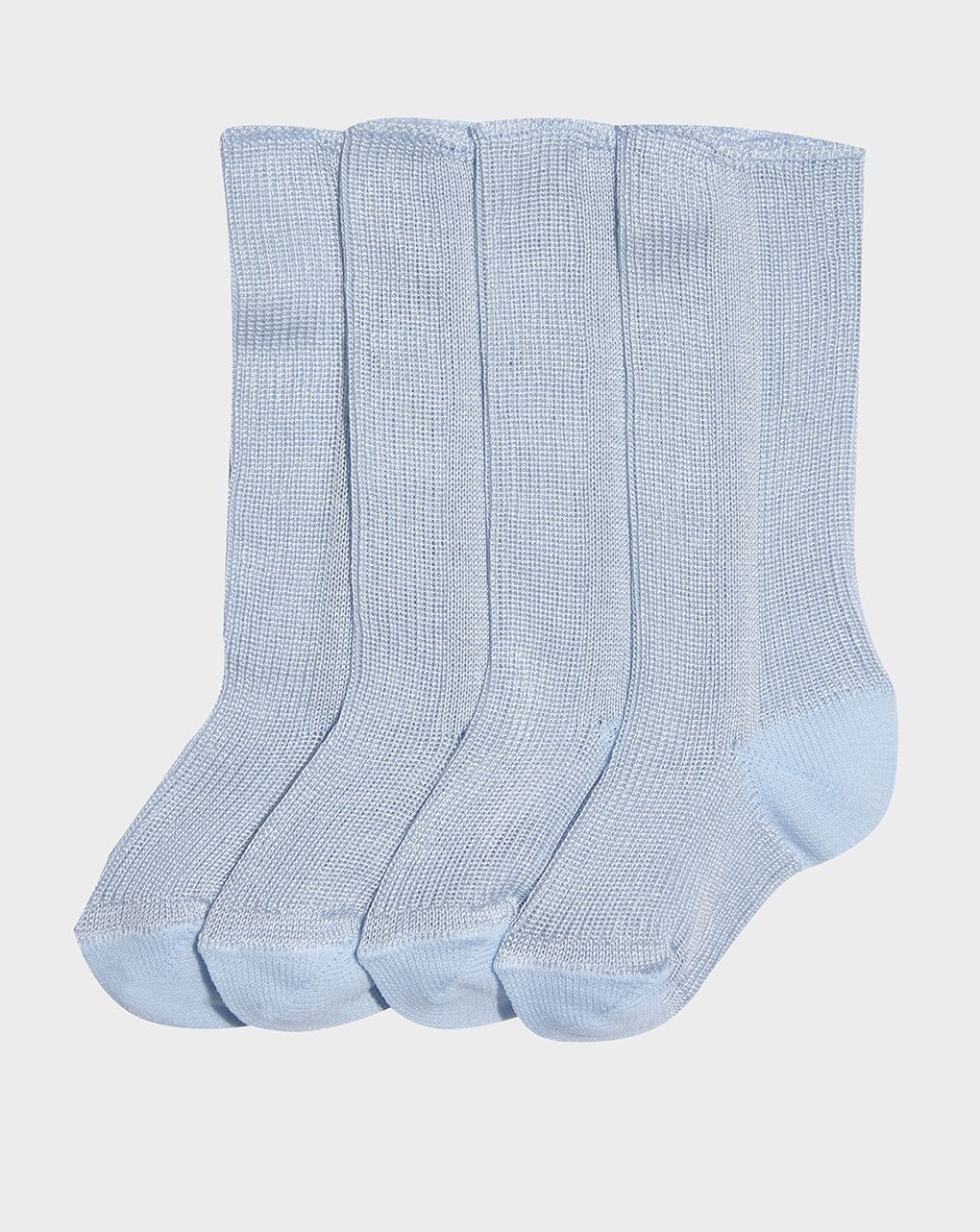 Pack 2 paia di calzine primi giorni cotone azzurro