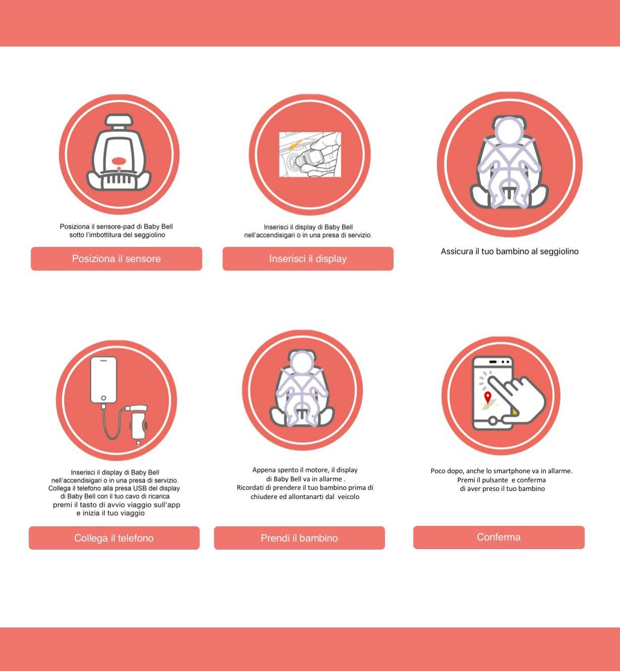 Dispositivo anti-abbandono - baby bell