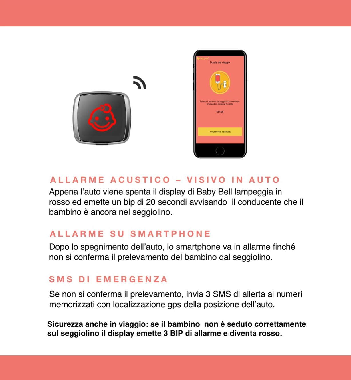 Dispositivo anti-abbandono - baby bell