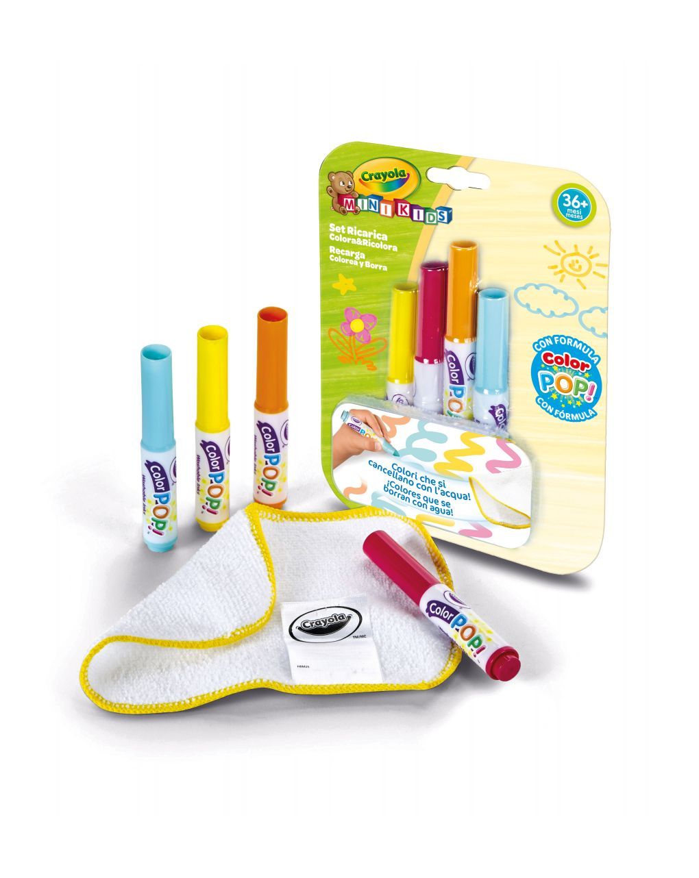 Crayola - ricarica tappetone colora & ricolora mini kids