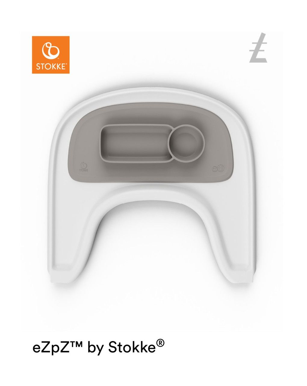 Ezpz™ by stokke™ tovaglietta per vassoio stokke®  - soft grey