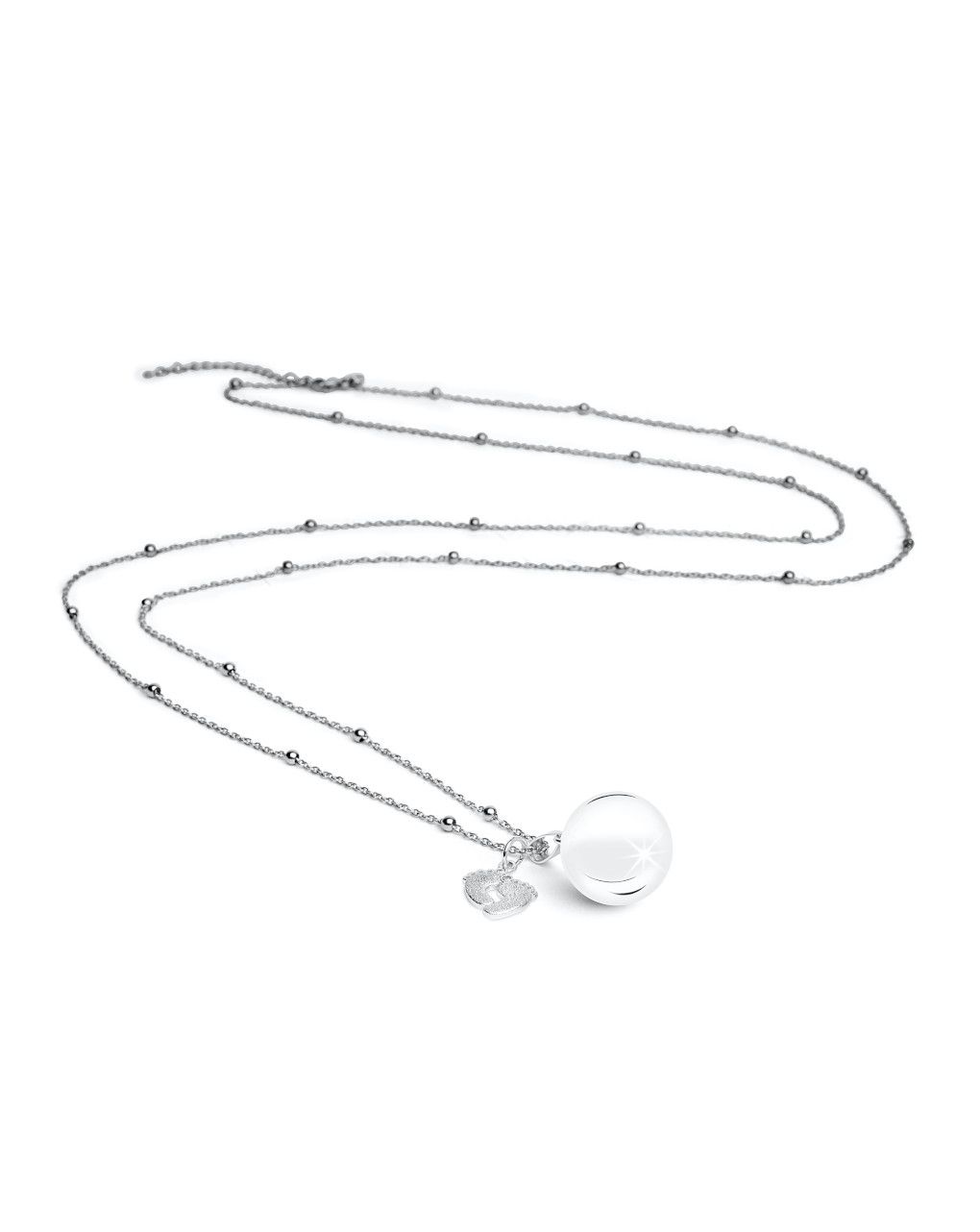 Chiama angeli ciondolo piedini argentati