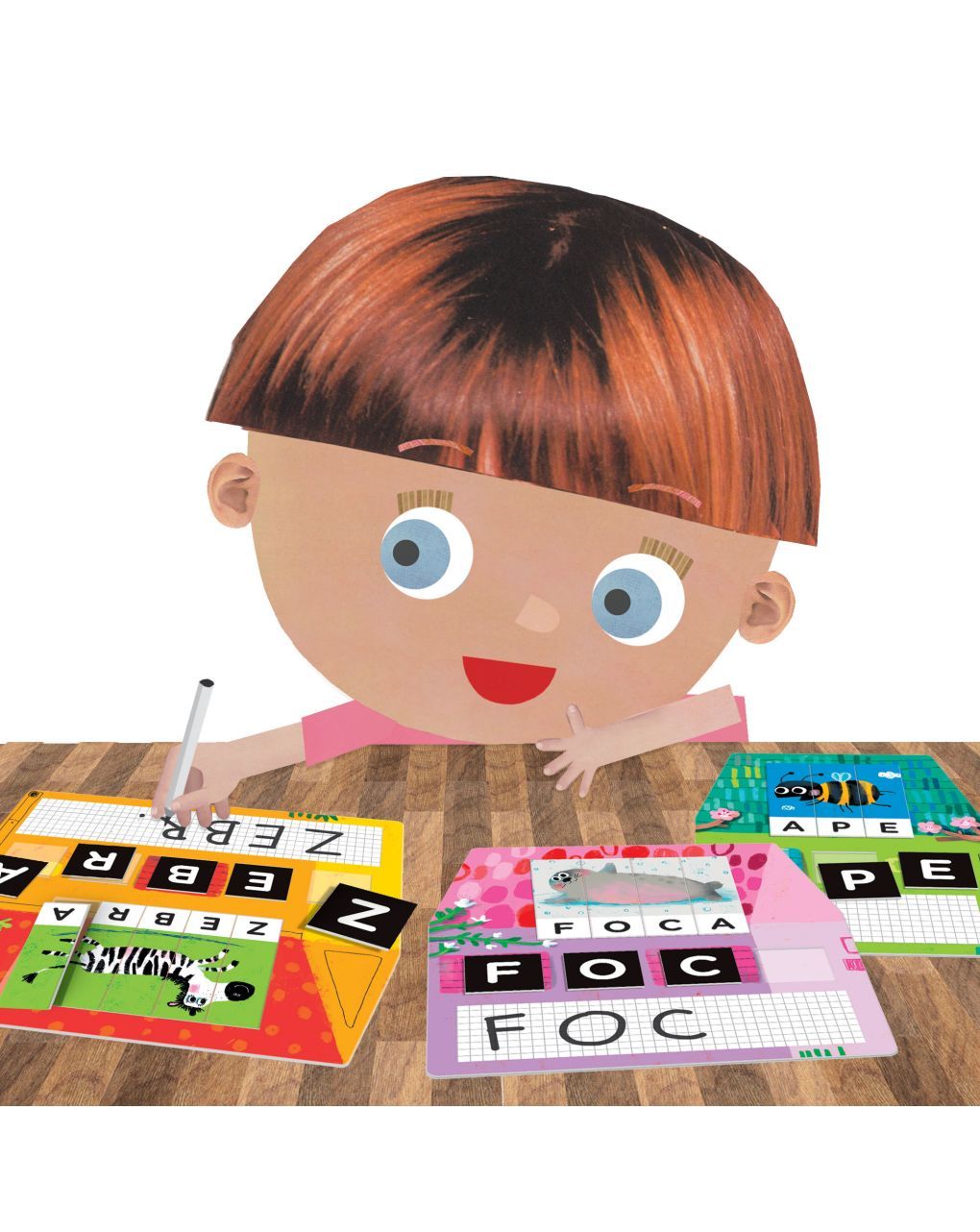 Laboratorio di scrittura montessori. leggo e scrivo con tre metodi divertenti! 3/6 anni - headu