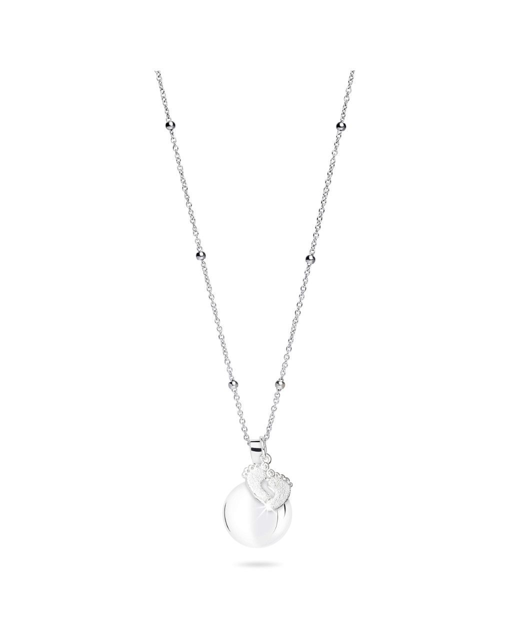 Chiama angeli ciondolo piedini argentati