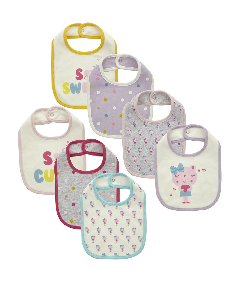 Pack x7 bavaglini interlock