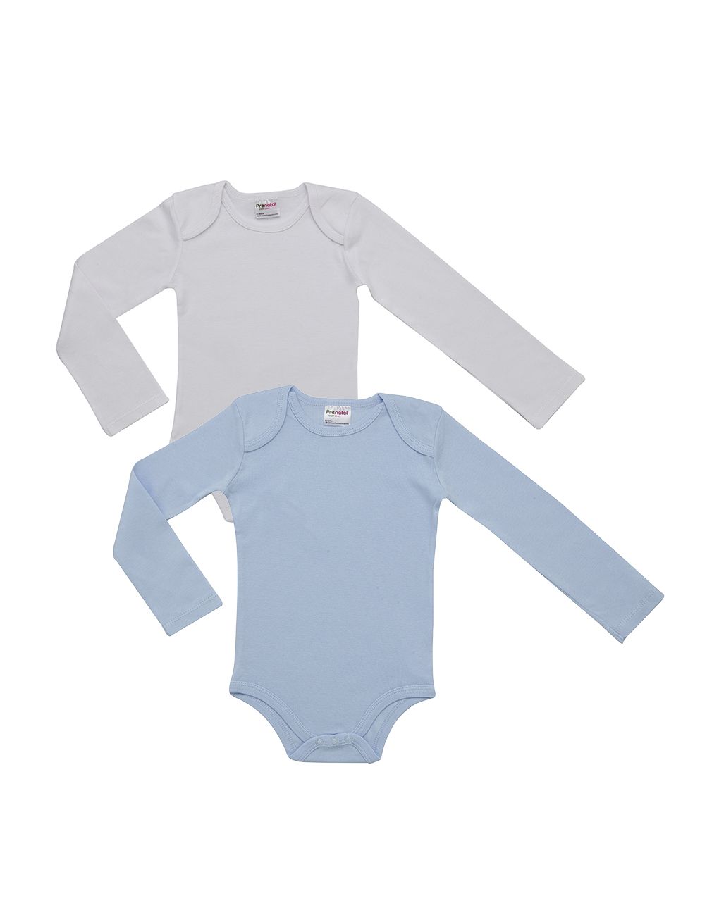 Pack 2 body scollo americano azzurro e bianco