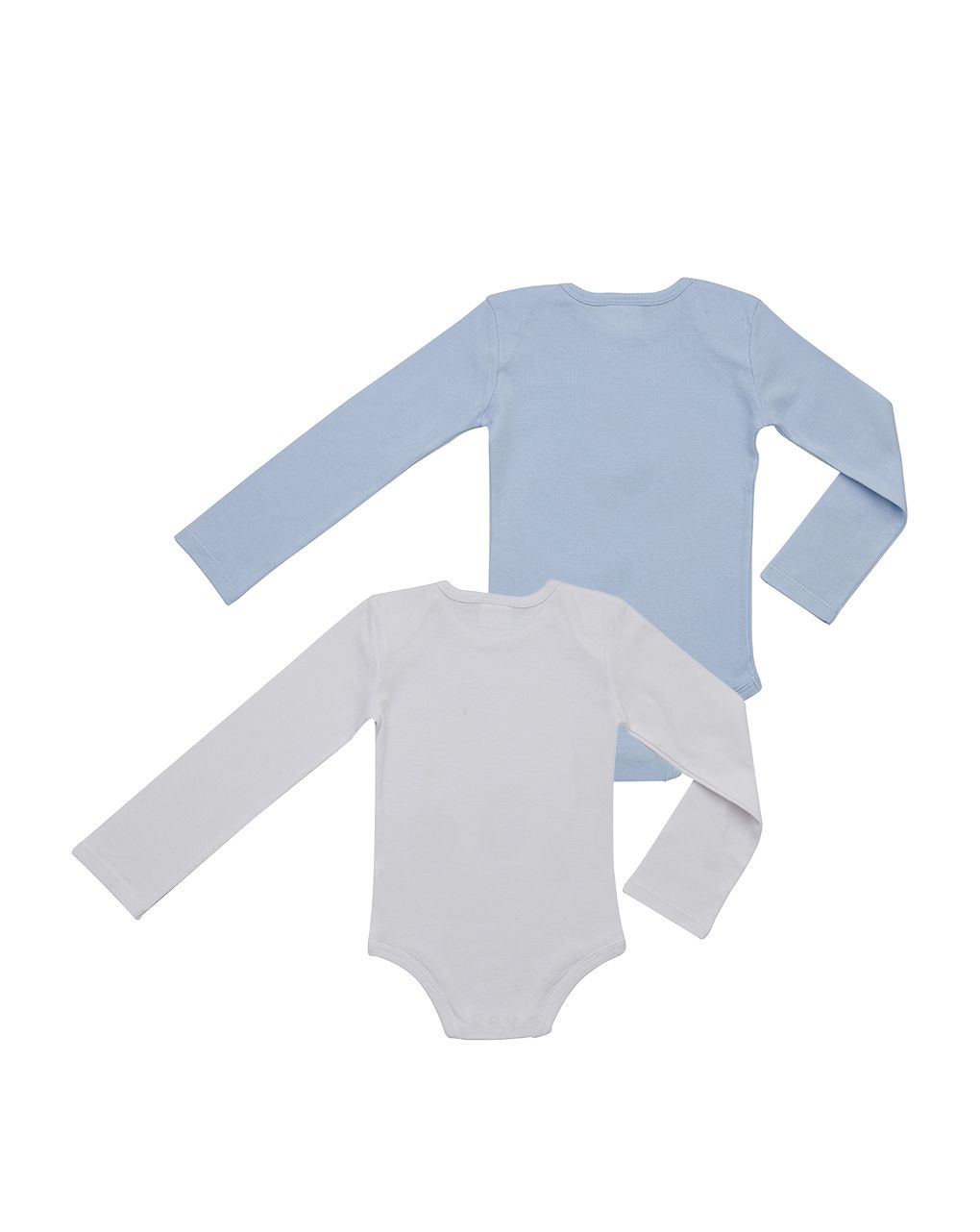Pack 2 body scollo americano azzurro e bianco