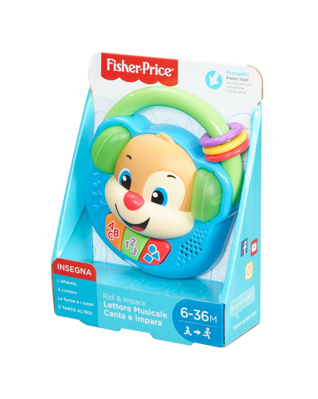 Fisher price - lettore musicale canta & impara