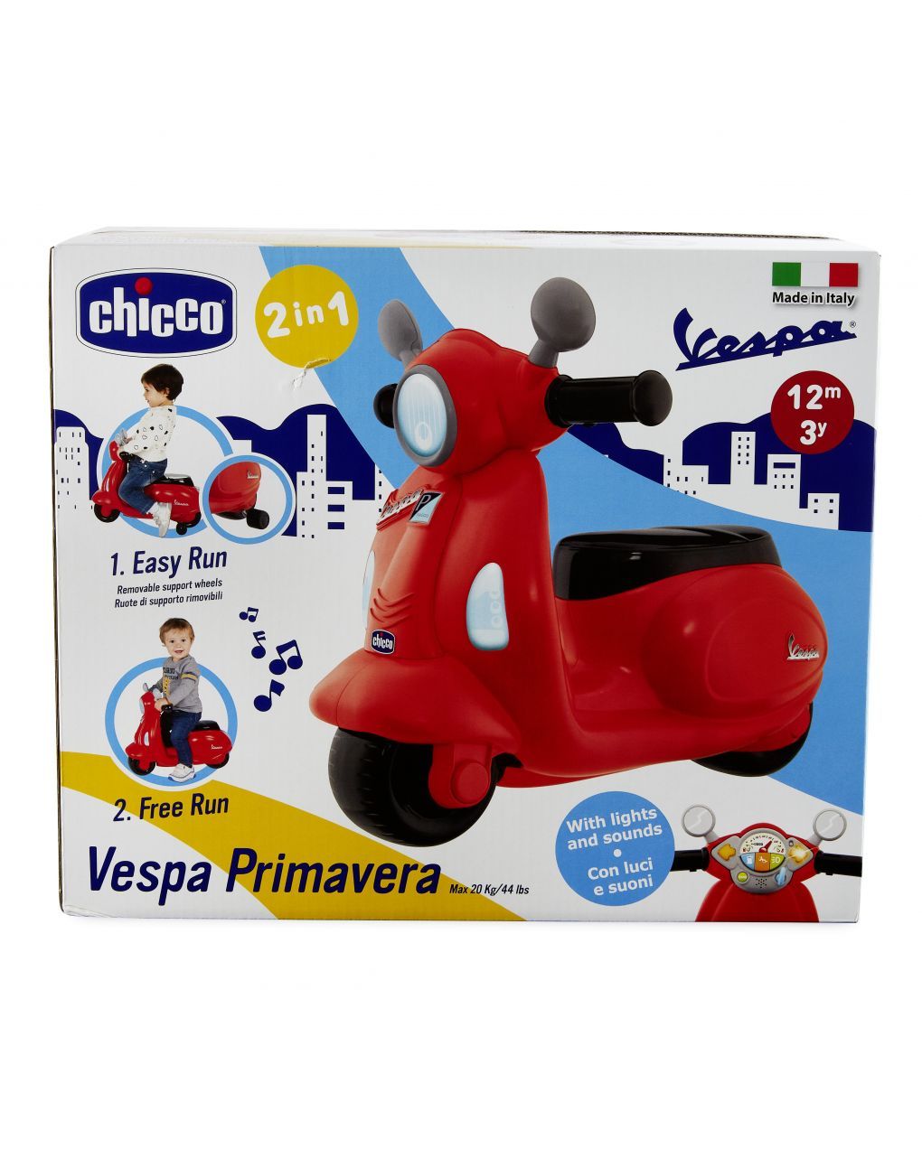 Chicco - cavalcabile vespa primavera rosso