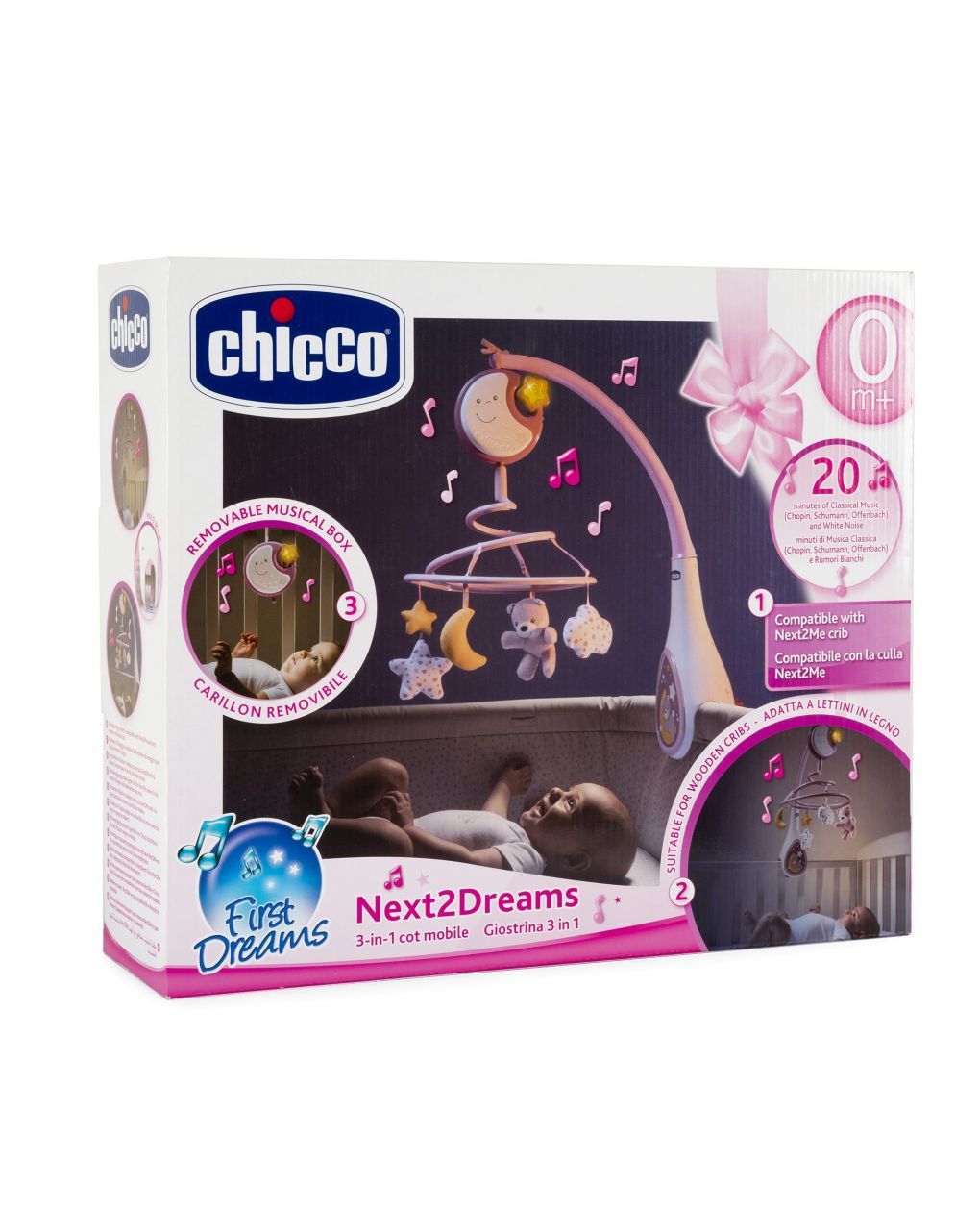 Chicco - giostrina next2dreams rosa