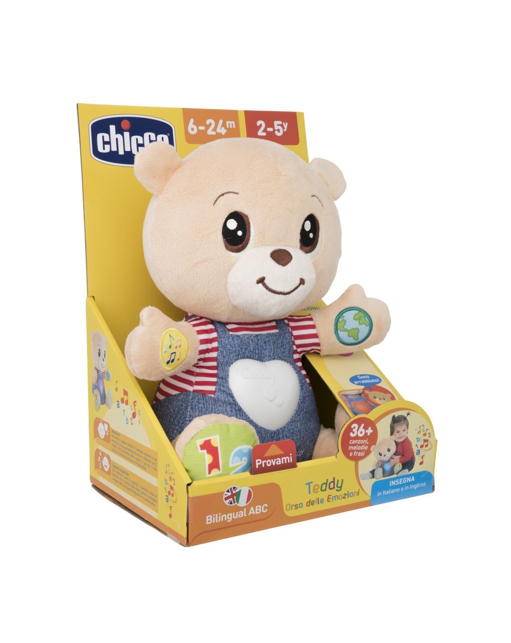 Chicco - pupazzo teddy orso delle emozioni