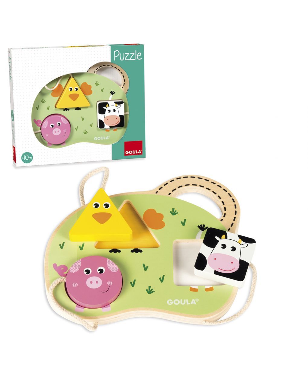 Goula - puzzle 3 animali fattoria