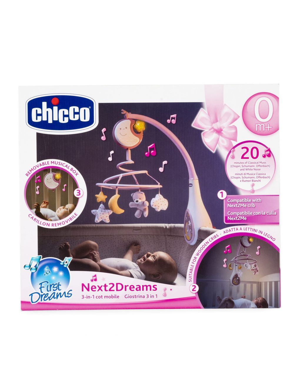 Chicco - giostrina next2dreams rosa