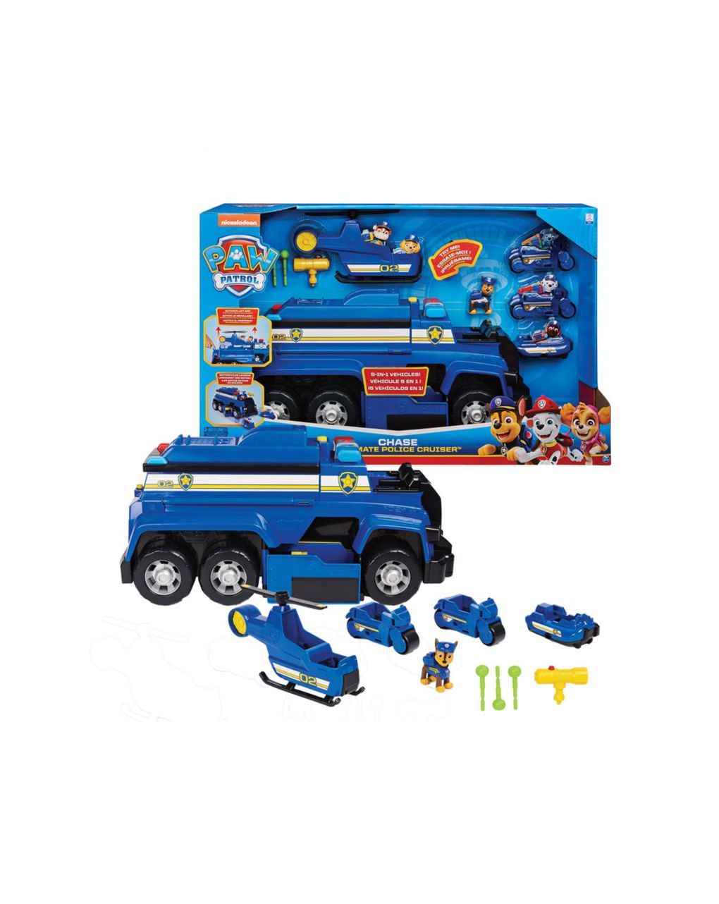 Paw patrol - mega camion della polizia di chase
