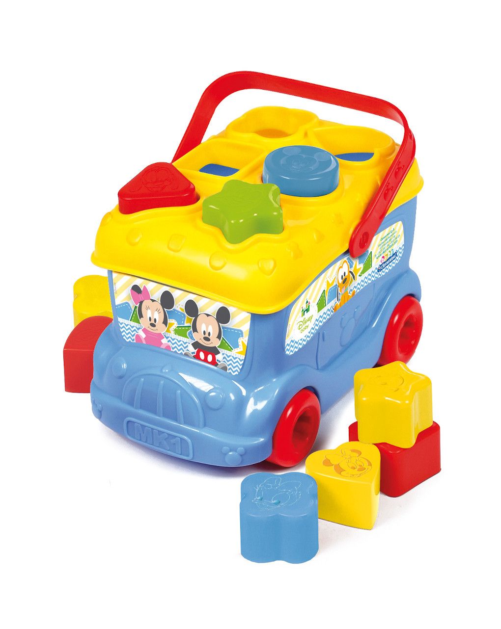 Clementoni - soft clemmy - baby mickey bus inserimento forme