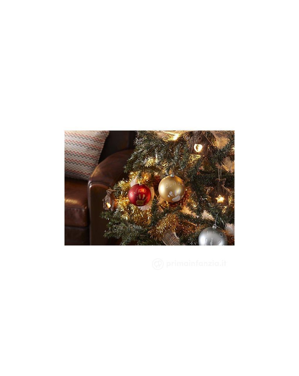 Christmas ball mat red