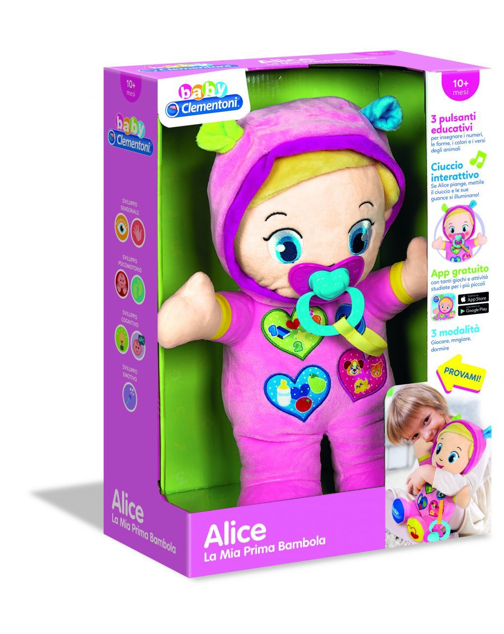 Baby clementoni - alice la mia prima bambola