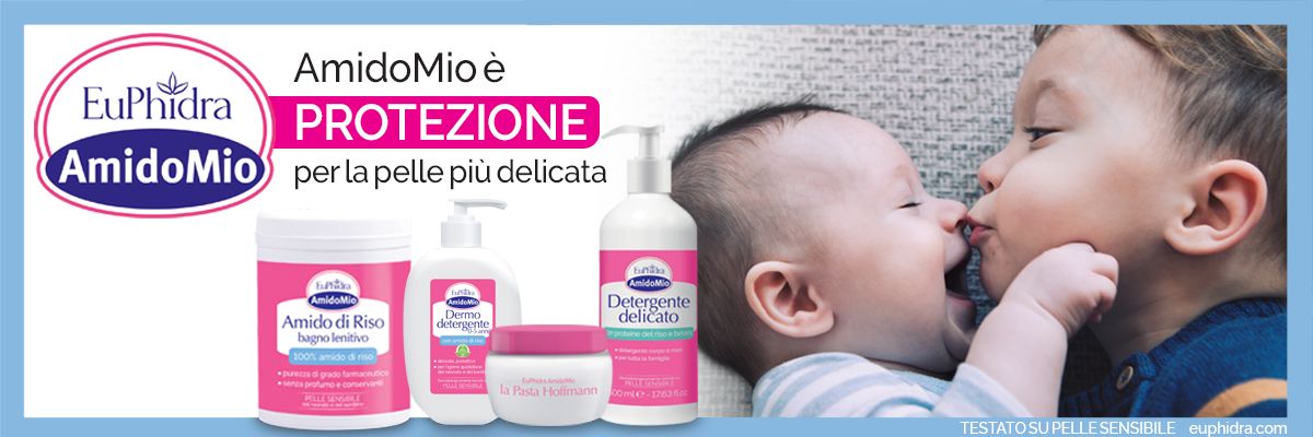 Amido mio: per l’igiene di tutta la famiglia, fin dalla nascita.